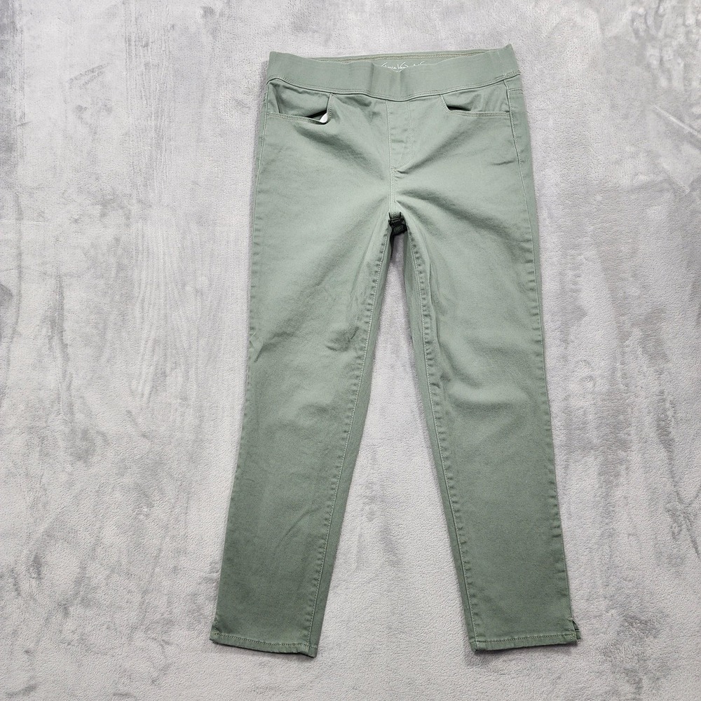 Gloria Vanderbilt Jeans Women 8 Green Pull On Skinny All Around Slimming Stretch